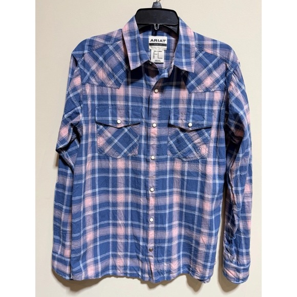Ariat Other - Ariat Retro Fit Pearl Snap Western Shirt Men's Medium Long Sleeve